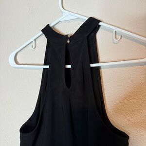 Bebe Elegant Black Halter Top